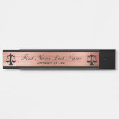 Advocaten bij Law Door Signs Lawyer Roos Gold Deurbordje (Voorkant)