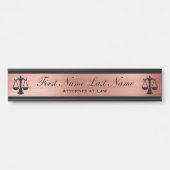 Advocaten bij Law Door Signs Lawyer Roos Gold Deurbordje (Voorkant)