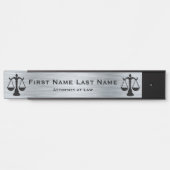 Advocaten bij Law Door Signs Lawyer Silver Deurbordje (Voorkant)