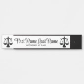 Advocaten bij Law Door Signs Lawyer White Deurbordje (Voorkant)