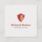 Advocaten bij Law Lawyer Shield Logo Visitekaartje (Voorkant)