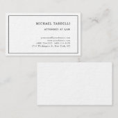 Advocaten bij Law Minimalist Classical Thick Visitekaartje (Voorkant / Achterkant)