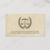 Advocaten bij Law  Parchment Visitekaartje (Achterkant)