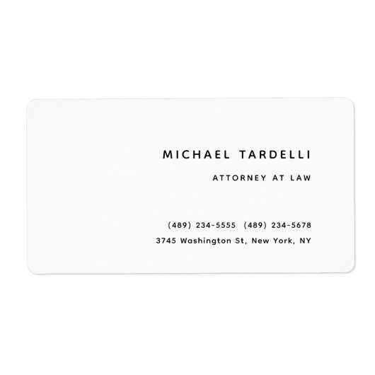 Advocaten bij Minimalist Classical Professional Etiket (Voorkant)