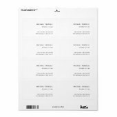 Advocaten bij Minimalist Classical Professional Etiket (Full Sheet)