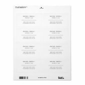 Advocaten bij Minimalist Classical Professional Etiket (Full Sheet)