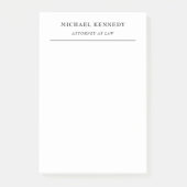 Advocaten bij Minimalist Classical Professional Post-it® Notes (Voorkant)