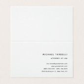 Advocaten bij Minimalist Classical Professional Visitekaartje (Buitenkant ongevouwen)