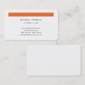 Advocaten bij Minimalist Classical Professional Visitekaartje (Voorkant / Achterkant)