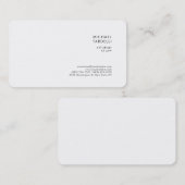 Advocaten bij Minimalist Classical Professional Visitekaartje (Voorkant / Achterkant)