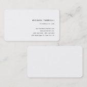 Advocaten bij Minimalist Classical Professional Visitekaartje (Voorkant / Achterkant)