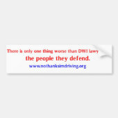 advocaten bumpersticker (Voorkant)