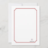 Advocaten Corner Red Afstuderen Invitation Kaart (Achterkant)