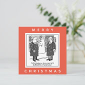 Advocaten Defamation of Character Snowman Kaart (Staand voorkant)