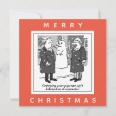 Advocaten Defamation of Character Snowman Kaart (Voorkant)
