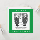 Advocaten Defamation of Character Snowman Kaart (Voorkant / Achterkant in situ)