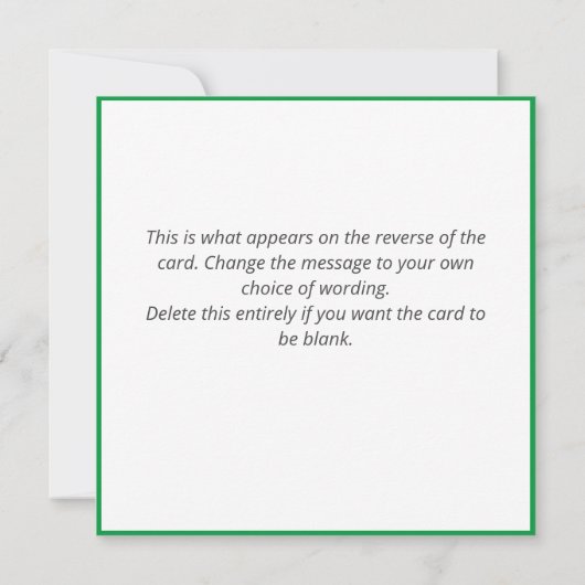 Advocaten Defamation of Character Snowman Kaart (Achterkant)