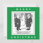 Advocaten Defamation of Character Snowman Kaart (Voorkant)