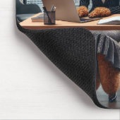 Advocaten die in de kantoor muismat werken (Hoek)