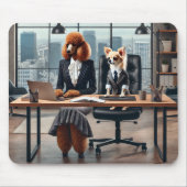 Advocaten die in de kantoor muismat werken (Voorkant)
