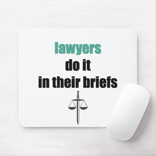 advocaten doen dat in hun briefje muismat (Met muis)