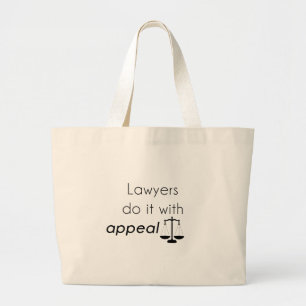 Advocaten doen het met grote tote bag