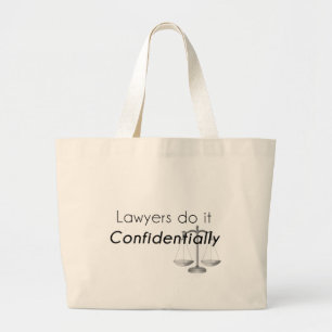 Advocaten doen het Vertrouwelijk Grote Tote Bag