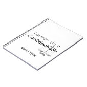 Advocaten doen het vertrouwelijk notitieboek (Linkerzijde)