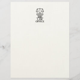 Advocaten en juridisch ontwerp briefhoofd