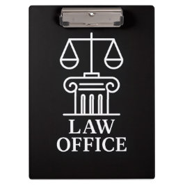 Advocaten en juridisch ontwerp klembord