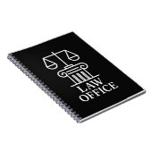 Advocaten en juridisch ontwerp notitieboek (Rechterzijde)