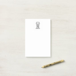 Advocaten en juridisch ontwerp post-it® notes
