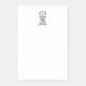 Advocaten en juridisch ontwerp post-it® notes (Voorkant)
