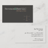 Advocaten Gerechtigheid Schaal Logo Visitekaartje (Voorkant / Achterkant)