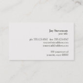 Advocaten Gerechtigheid Schaal Logo Visitekaartje (Achterkant)