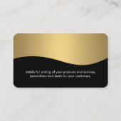 Advocaten / Gouden Metallic Schalen Visitekaartje (Achterkant)