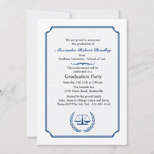 Advocaten hoek Afstuderen uitnodiging