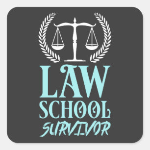 Advocaten: Law School Survivor Vierkante Sticker