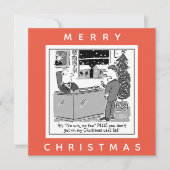 Advocaten Nr. Win No Fee Kerstmis Cartoon Kaart (Voorkant)