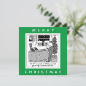 Advocaten Nr. Win No Fee Kerstmis Cartoon Kaart (Staand voorkant)