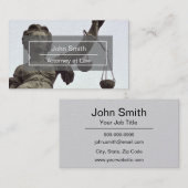 Advocaten of advocaten met een schaal van rechtvaa visitekaartje (Voorkant / Achterkant)