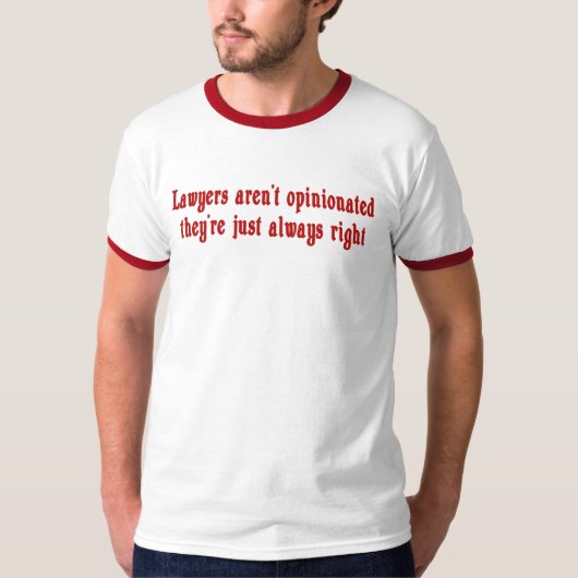 Advocaten zijn geen T-Shirt (Voorkant)