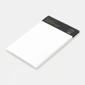 Advocaten - Zwart en Goud Post-it® Notes (Schuin)