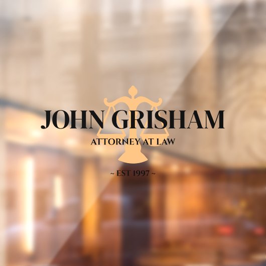 Advocatenkantoor gepersonaliseerde bewerkbare raam raamsticker (Vel 2)