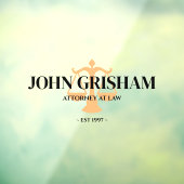 Advocatenkantoor gepersonaliseerde bewerkbare raam raamsticker (Vel 3)