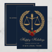 Advocatenkantoor Holiday Cards Feestdagenkaart (Voorkant / Achterkant)