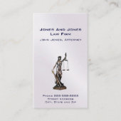 Advocatenkantoor Lady Justice Visitekaartje (Voorkant)