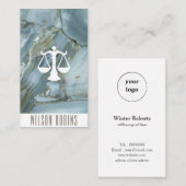 Advocatenkantoor logo goud glitter marmer visiteka visitekaartje (Voorkant / Achterkant)