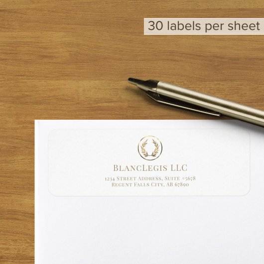 Advocatenkantoor retouradreslabels etiket