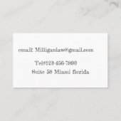 advocatenkantoor visitekaartje (Achterkant)